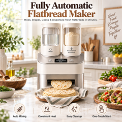 Automatic Flatbread Maker – Fresh Tortillas, Roti & Wraps at Home